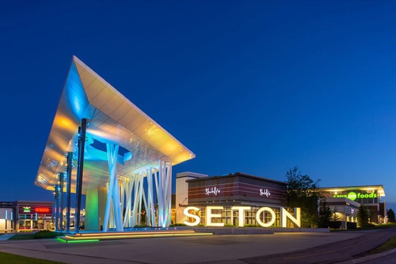 Seton urban district with South Health Campus and YMCA