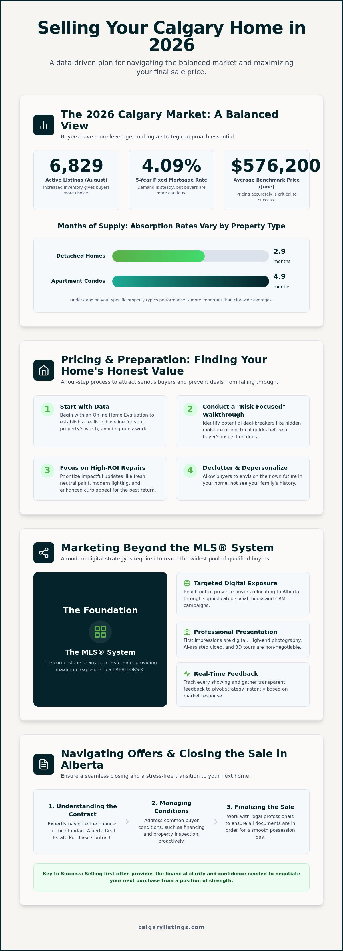 How to Sell a House in Calgary: The Complete 2026 Seller's Guide — infographic