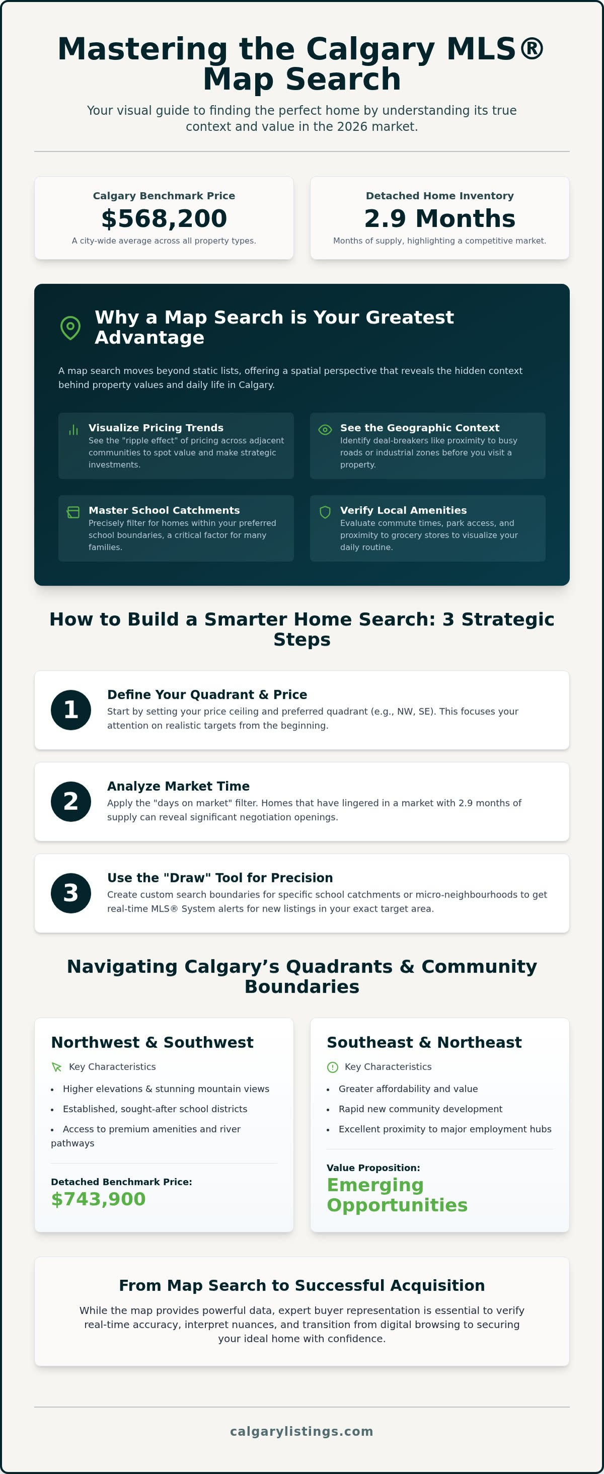 Calgary MLS map search