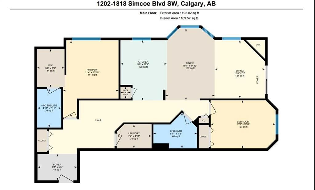 1202, 1818 Simcoe Boulevard SW, Calgary — photo 3 of 34