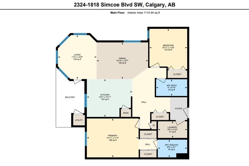 2324, 1818 Simcoe Boulevard SW, Calgary — photo 4 of 42
