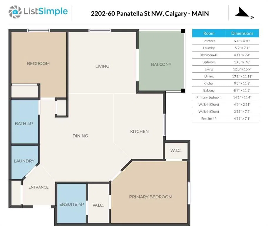 2202, 60 Panatella Street NW, Calgary — photo 5 of 44